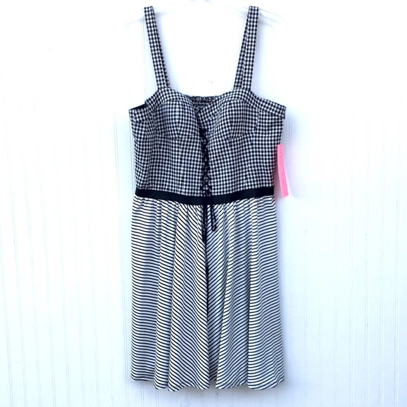 Betsey Johnson Dresses & Skirts - Corset Gingham Betsey Johnson dress New Sz 14